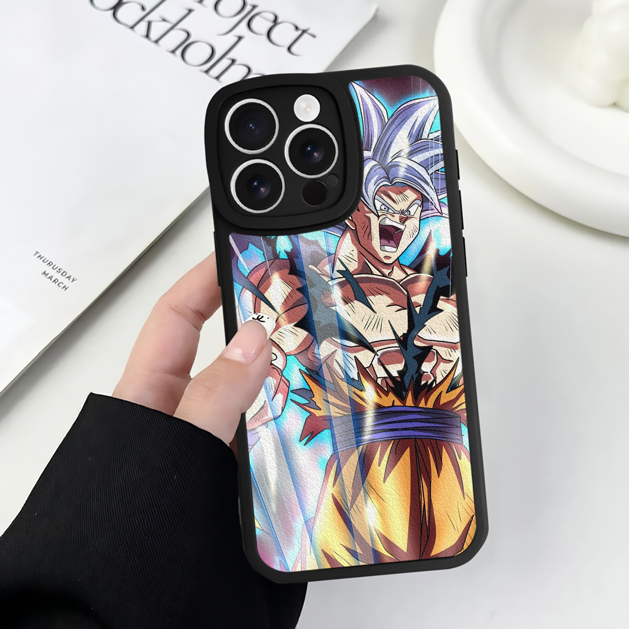 （画像用） ドラゴンボール DRAGON BALL 【iPhone 16シリーズ対応】シリコンスマホケース（レザー調） 材質：シリコン